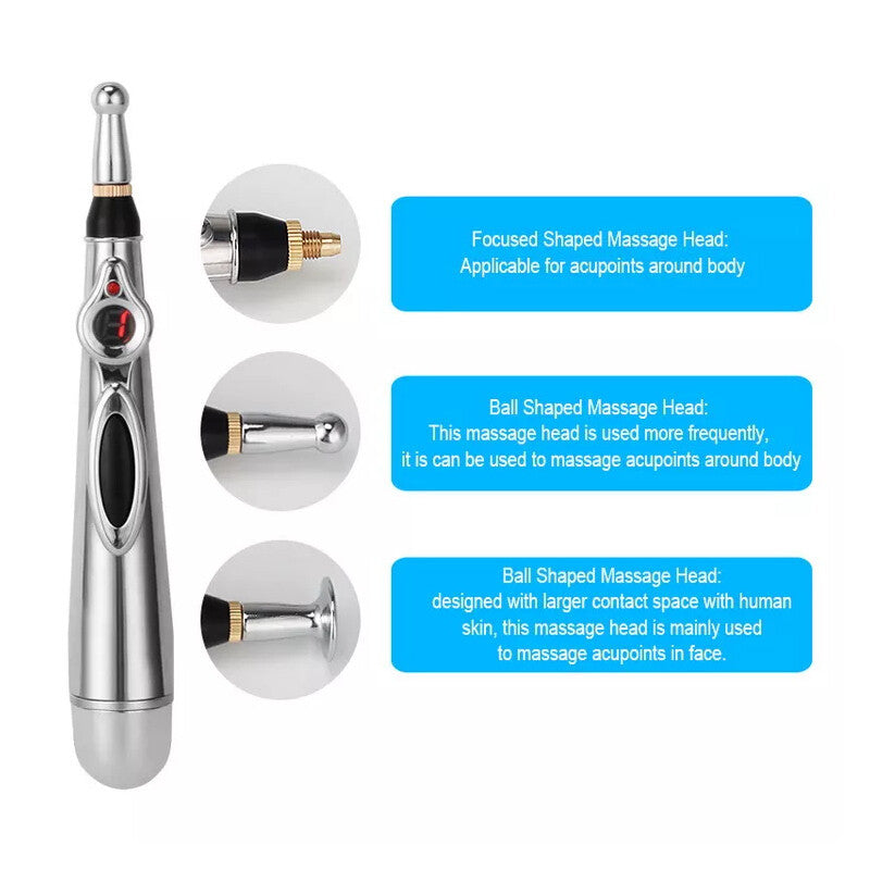 Electronic Acupuncture Massage Pen Meridian Therapy Pain Relief Energy Tool AU