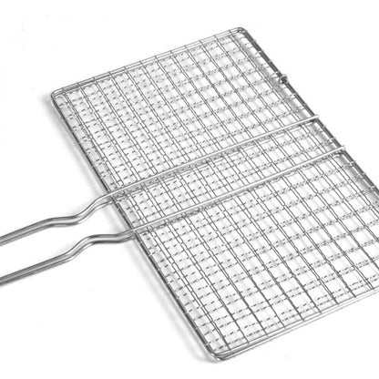 BBQ Fish Grilling Basket Grill Camping Net Meat Vegetable Cooking Kitchen Tool