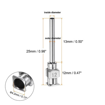 12Pcs 8G-30G Fluids Dispensing Machine Needle Blunt Tip Glue Dispenser Tip