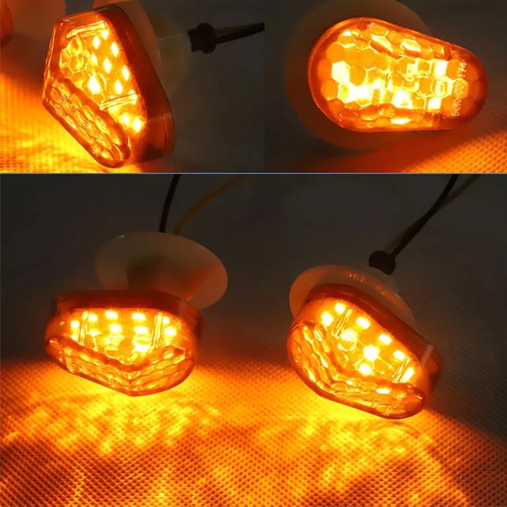 LED Flush Mount Indicators Turn Signals For Yamaha YZF R1 R6 FZ1 FZ6 MT03 XJ6