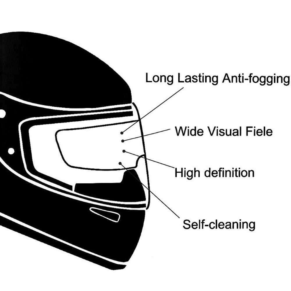 Universal Motorcycle Helmet Visor Anti Fog Film Clear Film for Helmet Shield