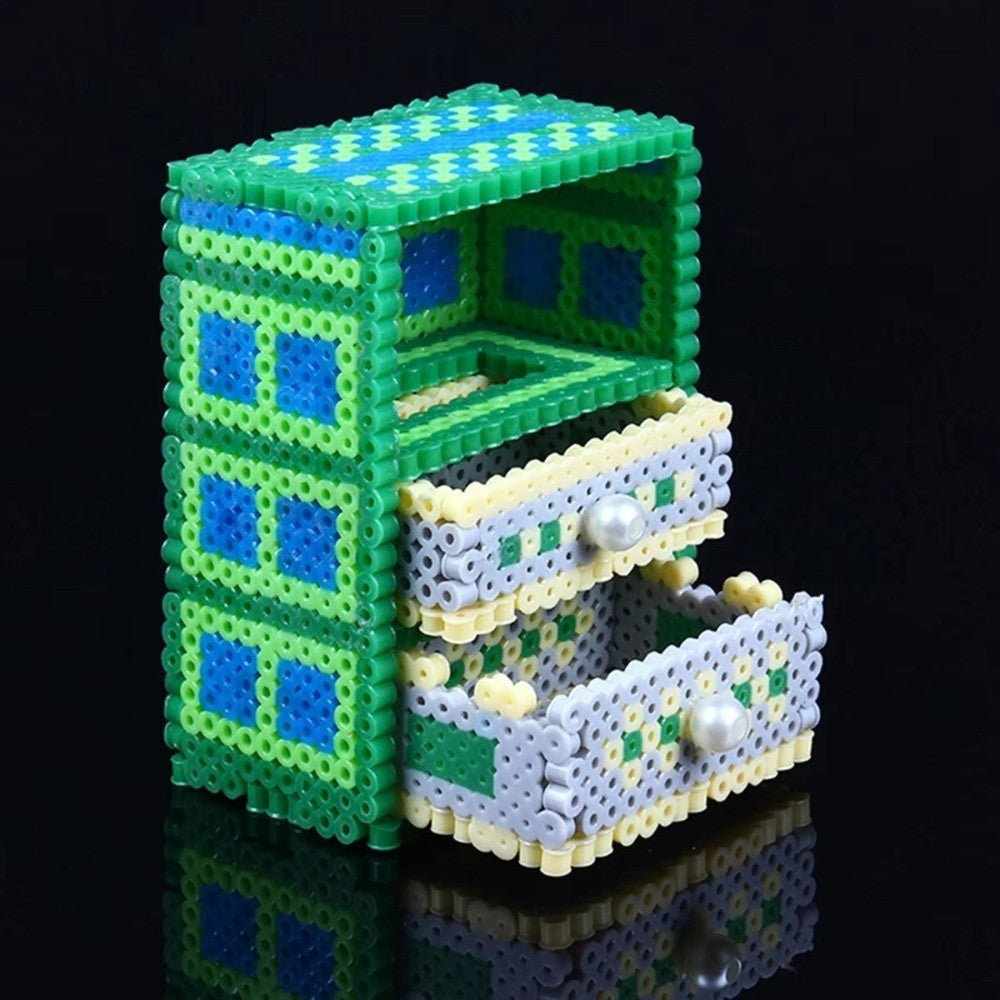 1000pcs 2.6mm Mini Perler Hama Beads 3D Puzzle Beads  Children Learning