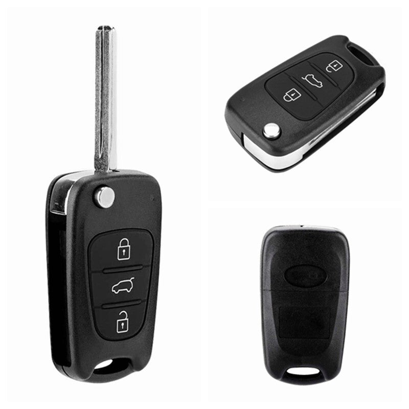 Car key shell Fob Case i20 i30 i35 ix20 Elantra Replacement remote Flip – Compatible with HYUNDAI