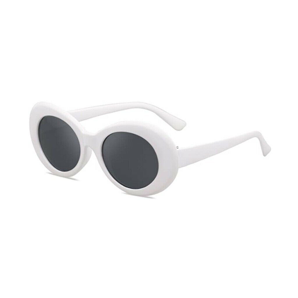 Unisex Clout Goggles Sunglasses Rapper Kurt Cobain Oval Shades Grunge Glasses