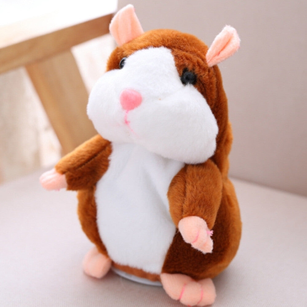 Talking Hamster Chat Mimicry Pet Record hamster Doll Xmas Plush Toy Nod Mouse