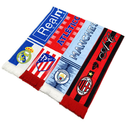 Football Soccer Fan Scarf team emblem warm Souvenir scarf cheering handkerchief