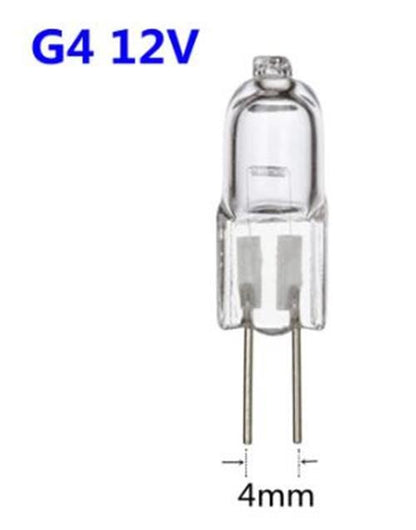 10 x G4 12V 10w Halogen Globes Bi Pin 4mm Apart (10pcs)