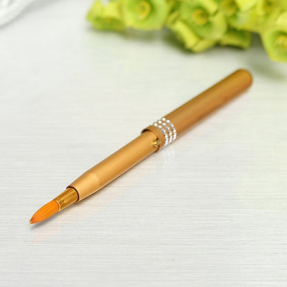 Portable Retractable Cosmetic Lip Brush Lipstick Gloss Lip Brush Makeup Tool
