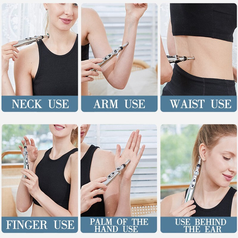 Electronic Acupuncture Massage Pen Meridian Therapy Pain Relief Energy Tool AU