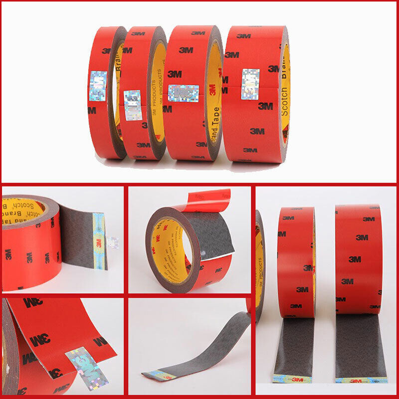 3M Strong Permanent Double Sided Super Sticky Tape Roll for Crafts and Vehicles