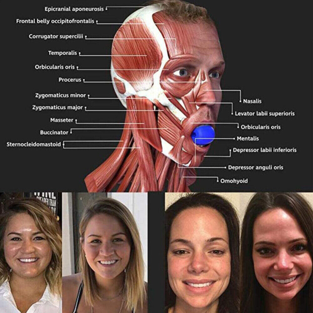3PCS Jaw Exerciser Anti-Age Toning Facial Toner Fitness Face Muscle Jawzrsize AU
