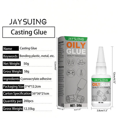 1-10PCS Welding High-Strength Oily Glue - Uniglue Universal Super Glue 50g AU