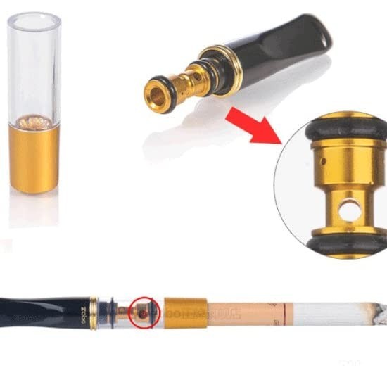 5pcs Filter Cigarette Holder Reusable Smoke Tar Filter Holder Reduce Smoke Tar