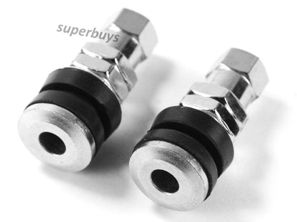 2pcs TR161 Bolt In Tyre Valve Tire Metal Tubeless Clamp In Wheel Rim Rubber