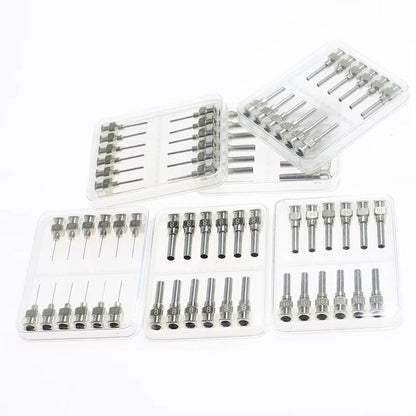 12Pcs 8G-30G Fluids Dispensing Machine Needle Blunt Tip Glue Dispenser Tip