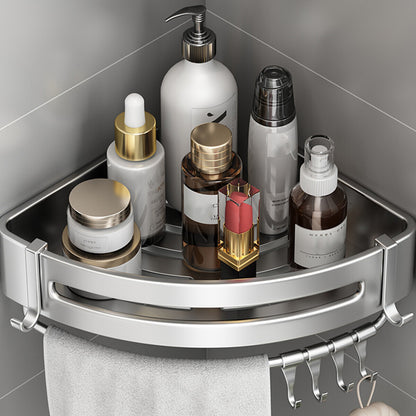 Wall Mounted Triangle Corner Shelf Bathroom Storage Rack for Shower Toiletries