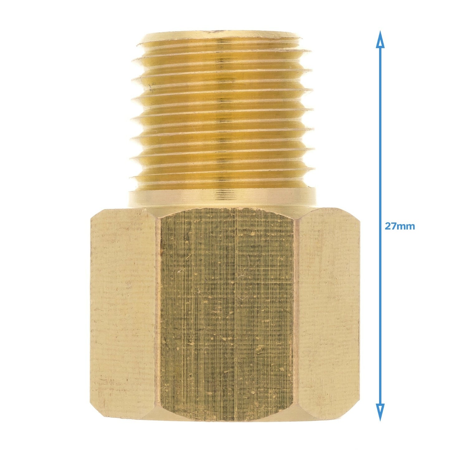 Brass 1/4" NPT Male To 1/4" BSP Female Adapter Pipe Fitting Connector Parallel