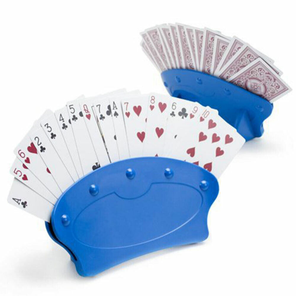 2/4PC For Children Arthritis Hands-Free Fan Shape Rack Poker Holder Playing Card