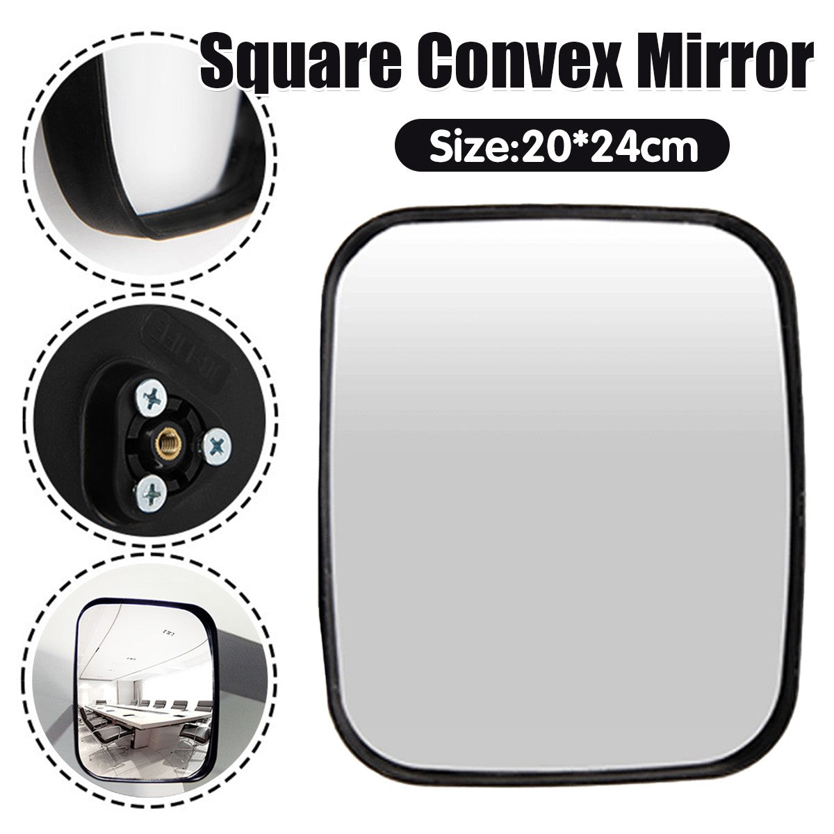 Square Convex Mirror Safety Mirror Blind Spot Mirror High-Quality Office AU