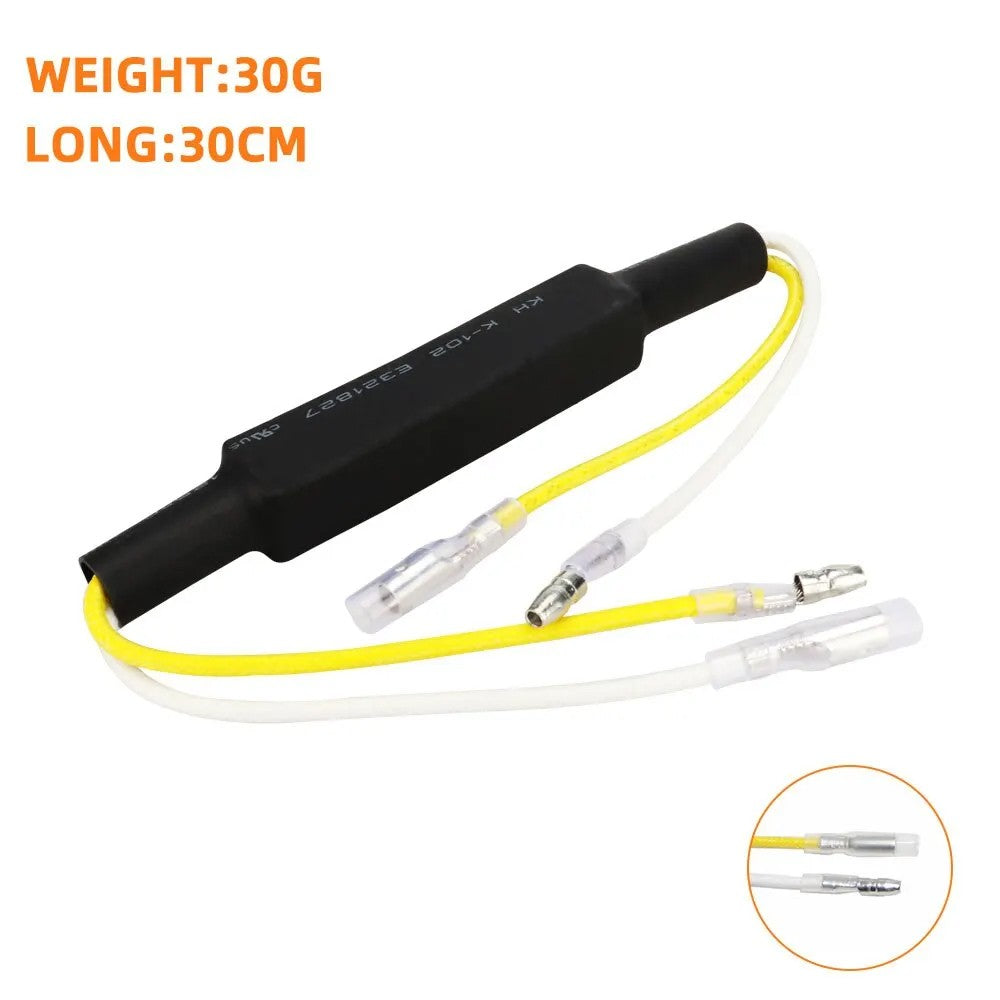 2x LED Indicator Load Resistor Canbus Flasher Hyper Flash Fix Motorbike ATV 12V