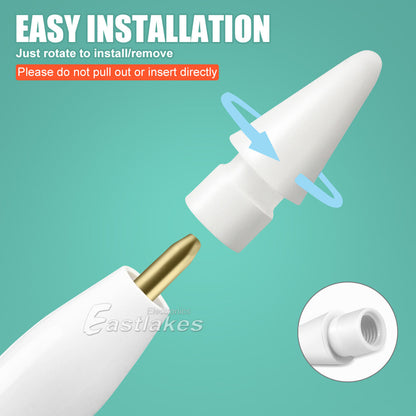 5Pcs Replacement Tips For Apple Pencil Tip 1St 2Nd PRO Generation Extra Nibs Nib