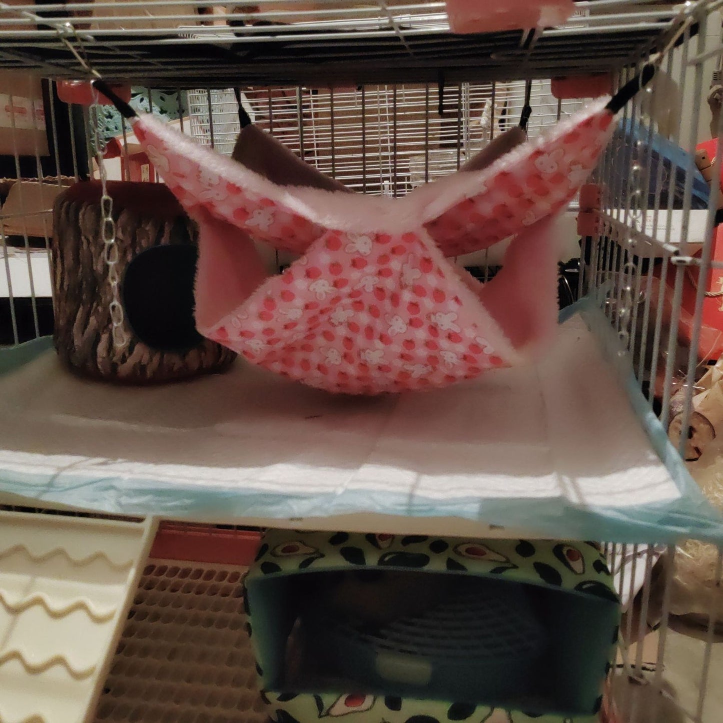 Guinea Pig Rat Hammock Hamster Ferret Hanging Nest Mice Bed Toy Warmer House