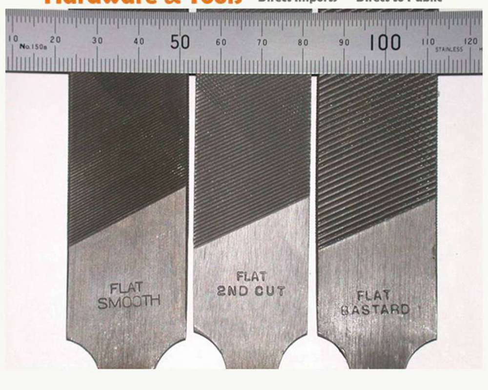 Industrial Steel Files Medium/Second Cut Flat/Round/HR/Triangle/Square:8"-14"