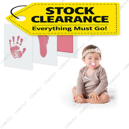 Newborn Footprint Handprint Safe Inkless Gift Foot Hand Print Wipe Kit Gifts DF