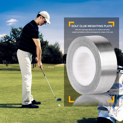 30g-200g Self-adhesive Lead Foil Tape Roll Compatible with Golf Clubs Adjusting Swing Weight