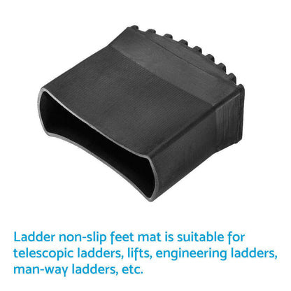 4Pcs Rubber Non Slip Ladder Feet Mat Cushion Replacement for Aluminum Ladder New