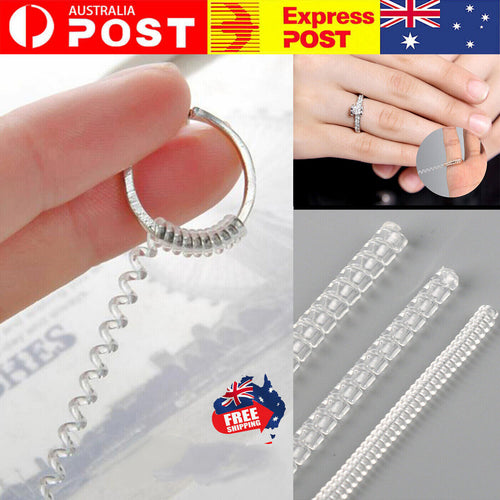 5-20 x Ring Size Adjuster Reducer Spiral Invisible Snugs Guard Resizer Jewellery