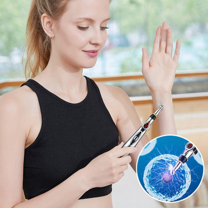 Electronic Acupuncture Massage Pen Meridian Therapy Pain Relief Energy Tool AU