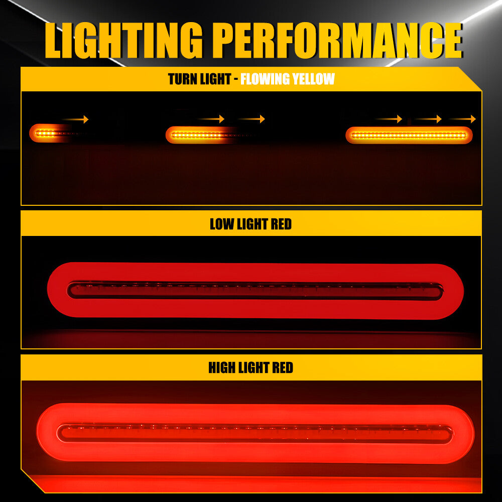 2X Sequential Indicator LED Tail Lights Trailer Ute Caravan Truck Stop 12-24V AU