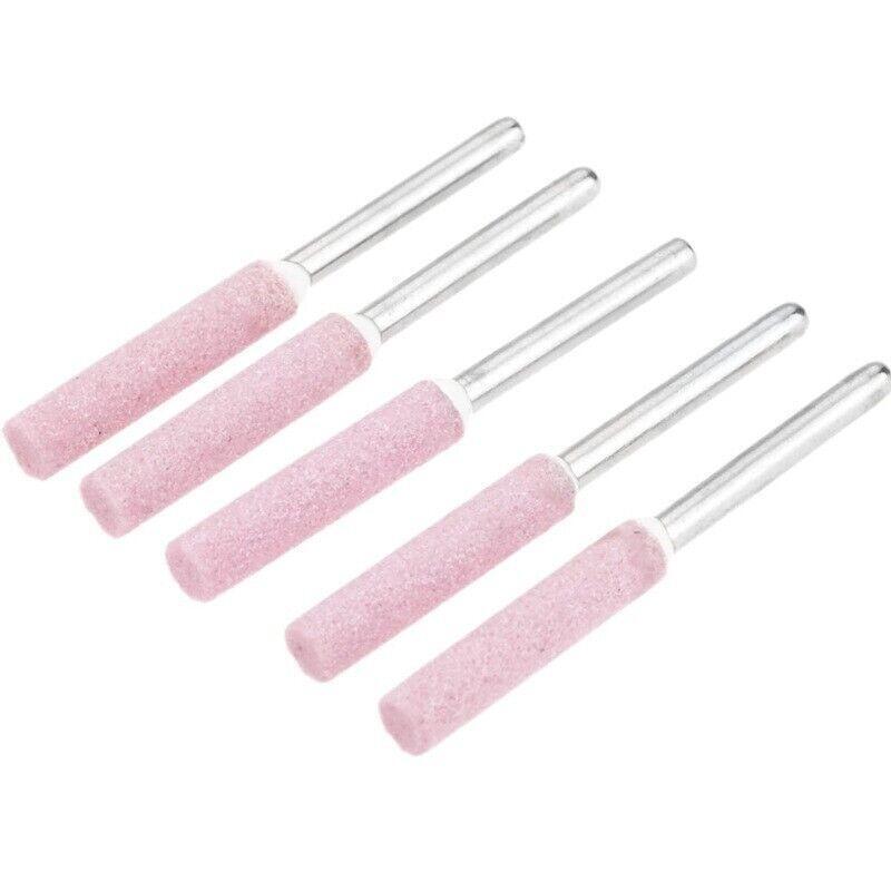 10 Chainsaw Sharpener Burr Grinding Stone File Chain Part Sharpening 4/4.8/5.5mm