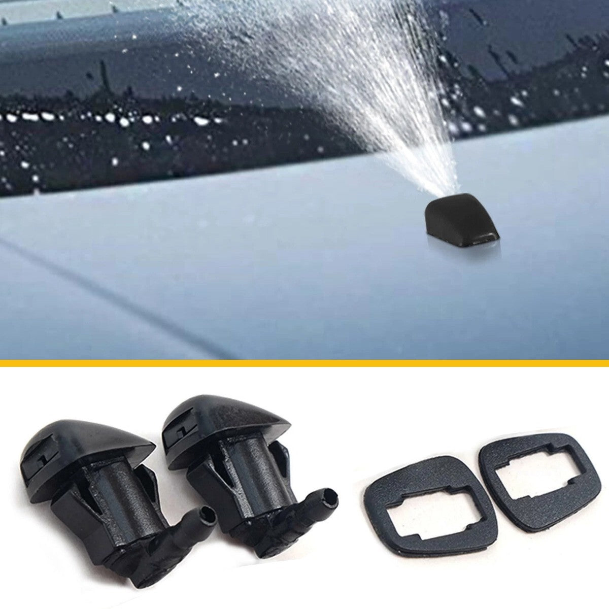 Compatible with Mazda BT-50 2012-2019 Car Front Windshield Wiper Washer Jet Nozzle Spray