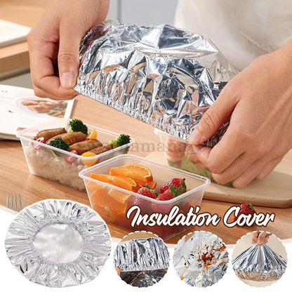 Reusable Aluminum Foil Food Covers Insulation for Kitchen Meals