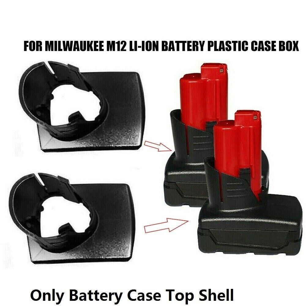 1/5/10x M12 Li-ion Battery Plastic Case Box Holder Top Shell Tool For Milwaukee
