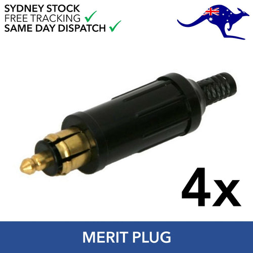 4 x Merit ( Hella) Cigarette Lighter Plug 12V 16A  Euro Car DIN4165 SR