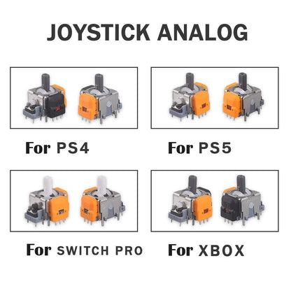 5PCS 3D Analog Sensor Hall Effect Joystick Module for PS5/PS4/Xbox/Switch Pro