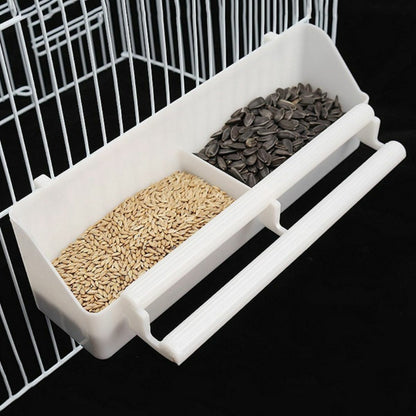 Parrot Pet Cage Bird Food Feeder Bowl Standing Hanging Bowl Water Dispenser Box.