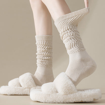 3Pairs Warm Calf Sock Stack Stockings Winter Fall Over Knee High Thick Socks Set