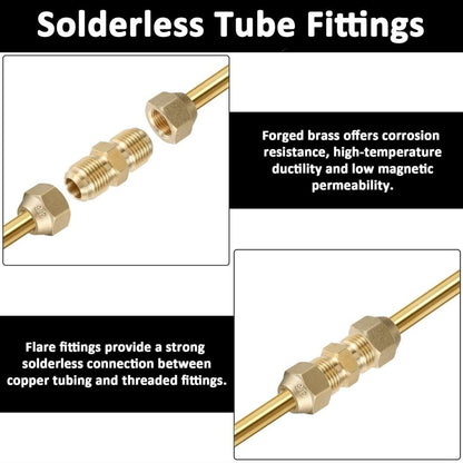With Flare Nuts Pipe Extension Joint  HVAC Air Conditioning Refrigeration