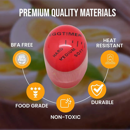 2PCS Colour Changing Egg Timer Perfect Boiled Eggs By Temperature Kitchen Helper