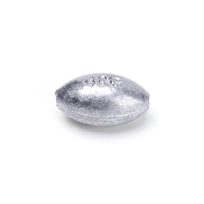 Shot Line Sinkers Weights Fishing Lead Fall Olive Shaped Sinker Hook Connector