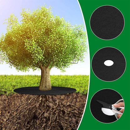 5Pcs Landscaping Mulch Disc, Thick Weed Barrier Cover for Yard Plants