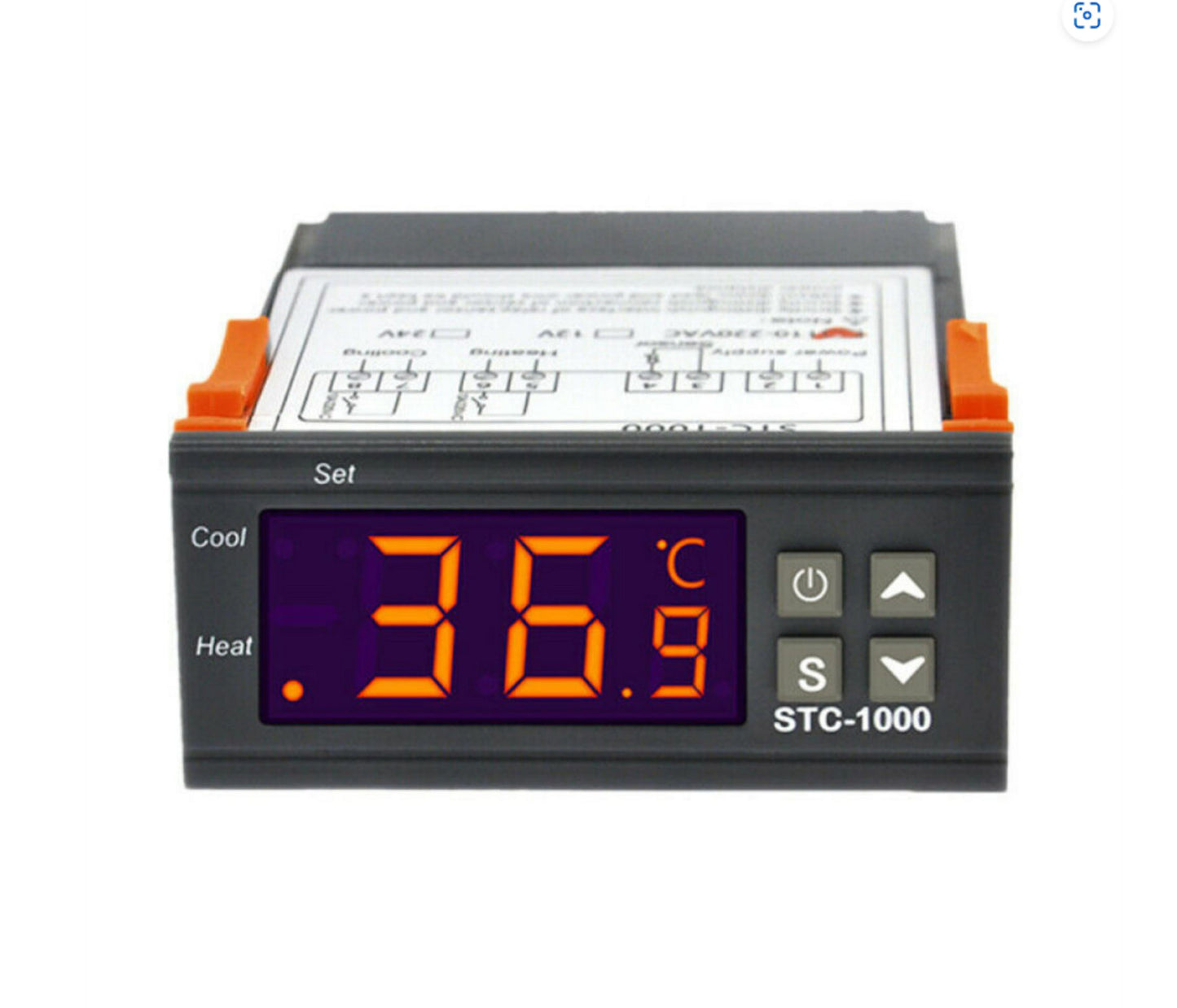 Digital Temperature Thermostat STC-1000 Controller 12V-220V Heating Cooling LCD