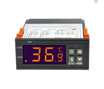 Digital Temperature Thermostat STC-1000 Controller 12V-220V Heating Cooling LCD