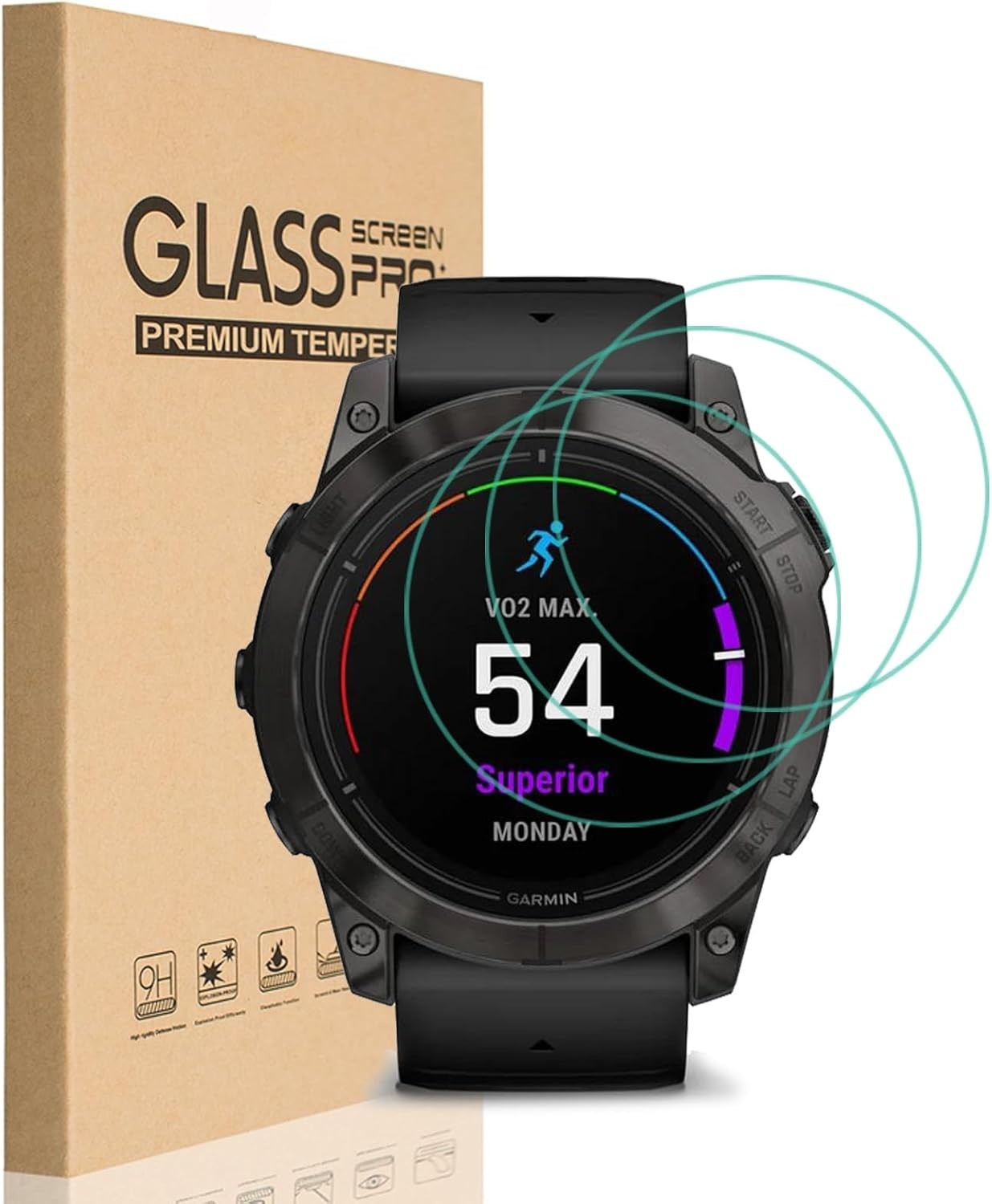 [3 Pack] for Garmin Epix Pro (Gen 2) 51Mm Screen Protector, 9H Hardness Scratch
