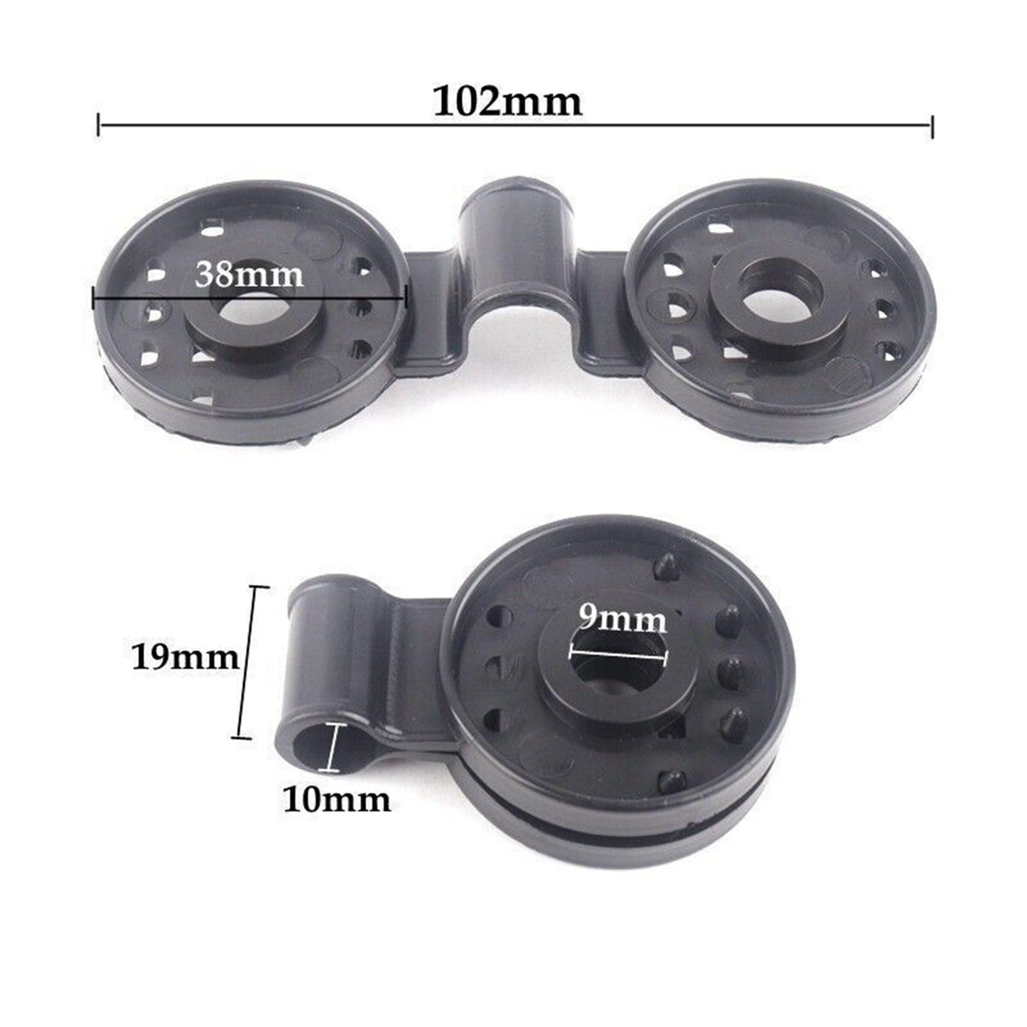 UP 100X Shade Cloth Plastic Clips Round Plastic Black Clips for Sun Shade Net AU
