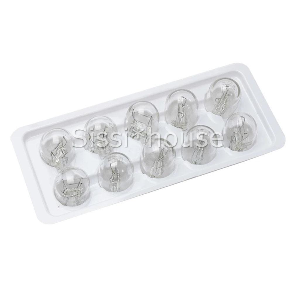 10PCS T20 7443 12V21/5W Clear Glass Turn Signal Stop Brake Tail Light Bulbs AUOZ